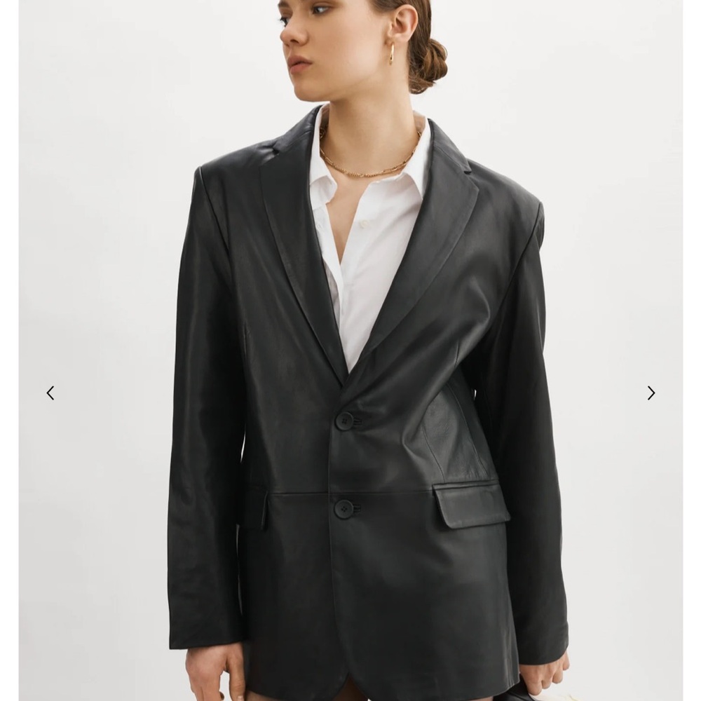 SEXY buttery soft Felina Classic Black Leather Jacket - Picture 3 of 8